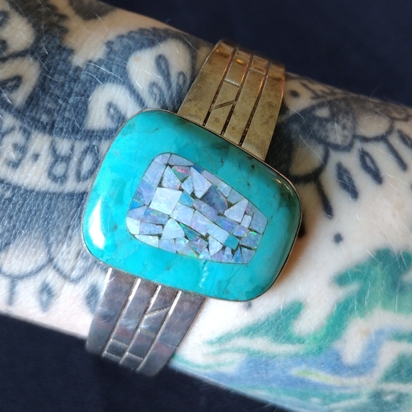 Jay King Sterling Silver Fire Opal and Turquoise DTR Bracelet - Picture 14 of 16